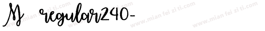 M 顏楷 regular240字体转换